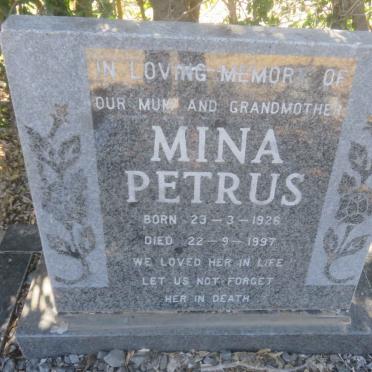 PETRUS Mina 1926-1997