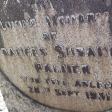 PALMER Frances Susannah -1931