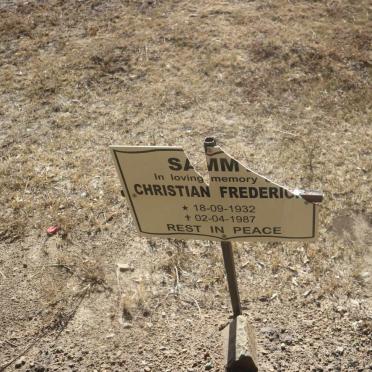 SAMMY Christian Frederick 1932-1987