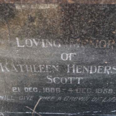 SCOTT Kathleen Henderson 1886-1959