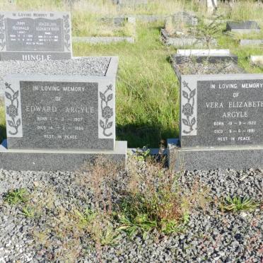ARGYLE Edward 1907-1986 &amp; Vera Elizabeth 1920-1981