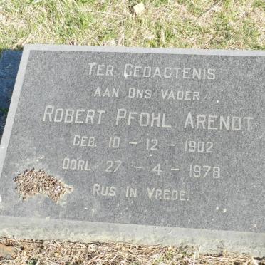 ARENDT Robert Pfohl 1902-1978