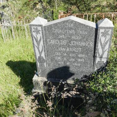 AARDT Carolus Johannes, van 1858-1949