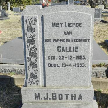 BOTHA M.J. 1895-1953