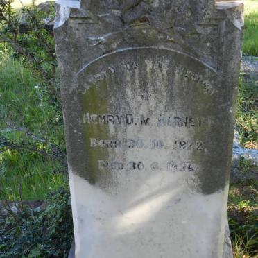 BARNETT Henry D.M. 1872-1936