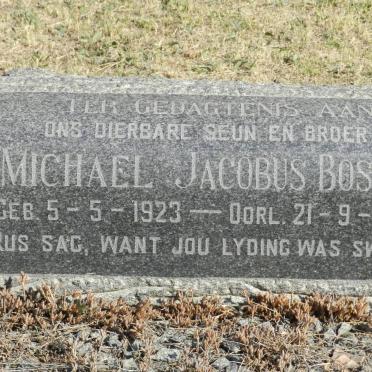 BOSCH Michael Jacobus 1923-1959