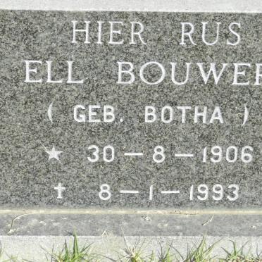 BOUWER Ell nee BOTHA 1906-1993