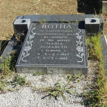 BOTHA Maria Elizabeth 1947-1986