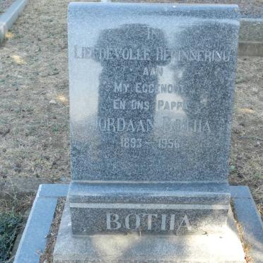 BOTHA Jordaan 1893-1956