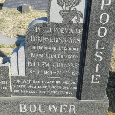 BOUWER Willem Johannes 1944-1975