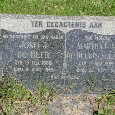 BEER Josef J., de 1888-1949 &amp; Martha C.M. SCHEEPERS 1894-1981