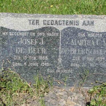 BEER Josef J., de 1888-1949 &amp; Martha C.M. SCHEEPERS 1894-1981