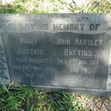 BATTISS John Hartley -1914 &amp; Mary ROBERTS -1914