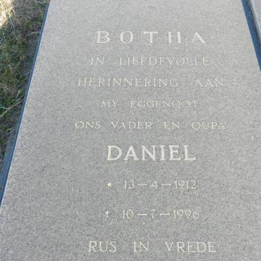 BOTHA Daniel 1912-1996