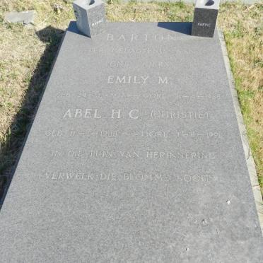 BARTON Abel H.C. 1908-1991 &amp; Emily M. 1907-1988
