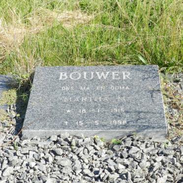 BOUWER Martha M. 1915-1998