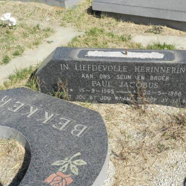BEKKER Paul Jacobus 1965-1988