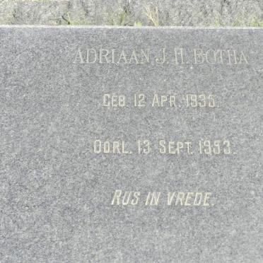 BOTHA Adriaan J.H. 1935-1953