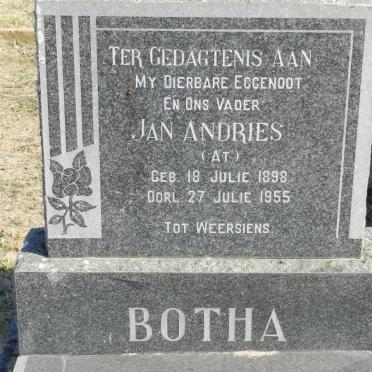 BOTHA Jan Andries 1898-1955