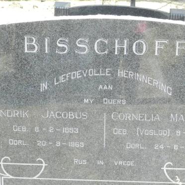 BISSCHOFF Hendrik Jacobus 1893-1969 &amp; Cornelia Margaretha VOSLOO 1889-1970
