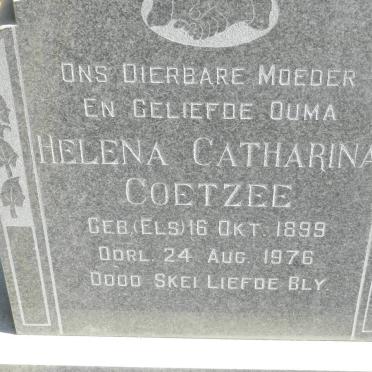 COETZEE Helena Catharina nee ELS 1899-1976