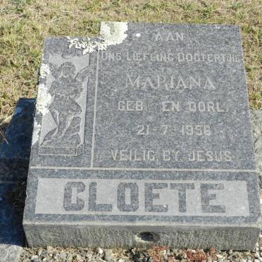 CLOETE Mariana 1956-1956