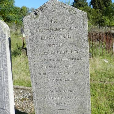 CARRUTHERS Eliza Ann 1847-1921 :: BOBBITT Jane