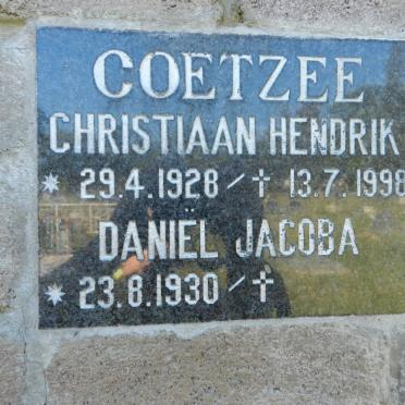 COETZEE Christiaan Hendrik 1928-1998 &amp; Daniel Jacoba 1930-