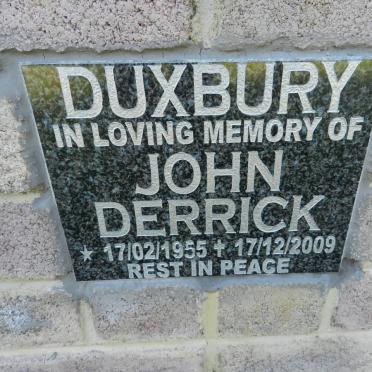 DUXBURY John Derrick 1955-2009