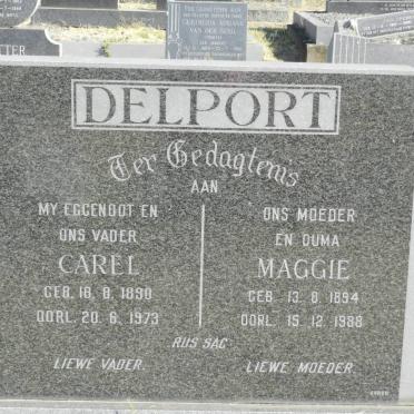 DELPORT Carel 1890-1973 &amp; Maggie 1894-1988