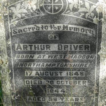 DRIVER Arthur 1848-1944.