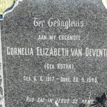 DEVENTER Cornelia Elizabeth, van nee BOTHA 1917-1945