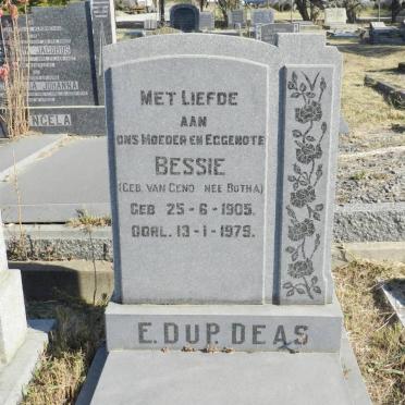 DEAS E. du P.  previously BOTHA  nee VAN GEND 1905-1979