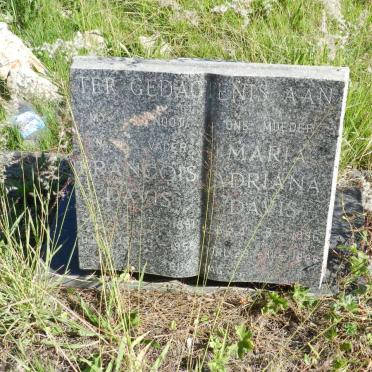 DAVIS Francois 1891-1958 &amp; Maria Adriana 1896-1966