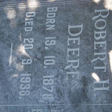 DEERE Robert H. 1878-1938 &amp; Gertie RAFFERTY 1890-1961