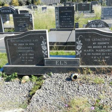 ELS Johannes Christoffel 1944-1990 &amp; Maria Margaretha DU PLESSIS 1943-1987