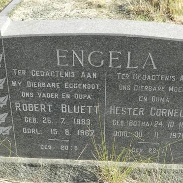 ENGELA Robert Bluett 1883-1967 &amp; Hester Cornelia BOTHA 1892-1970