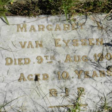 EYSSEN Margaret P., van -1906