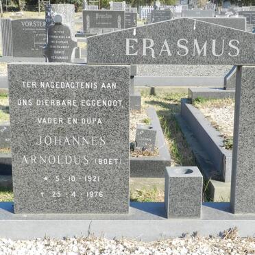 ERASMUS Johannes Arnoldus 1921-1976