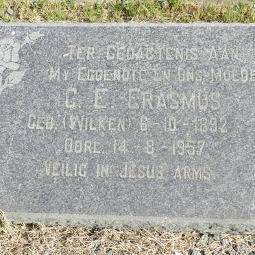 ERASMUS C.E. nee WILKEN 1872-1957