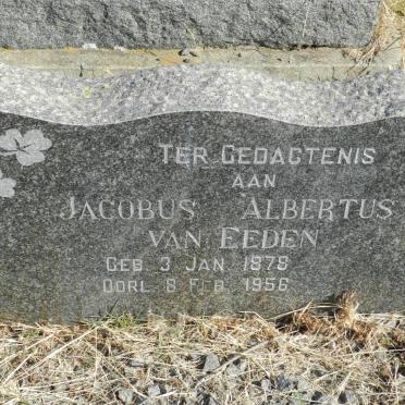 EEDEN Jacobus Albertus, van 1878-1956