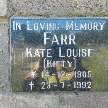 FARR Kate Louise 1905-1992