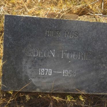 FOURIE Gideon 1870-1954