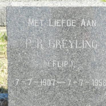 GREYLING P.R. 1907-1958