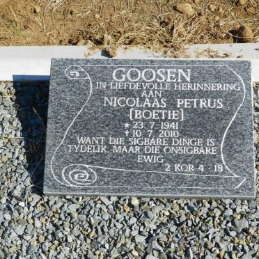 GOOSEN Nicolaas Petrus 1941-2010