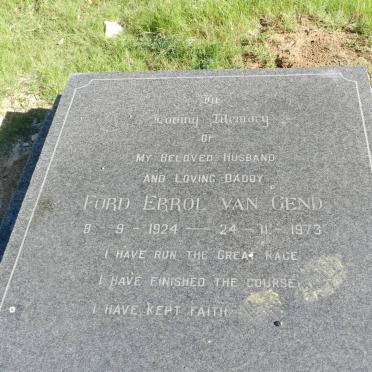 GEND Ford Errol, van 1924-1973