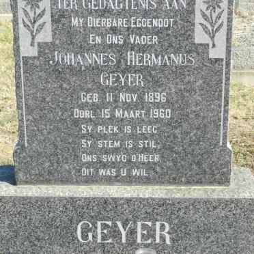 GEYER Johannes Hermanus 1896-1960