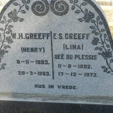 GREEFF W.H. 1883-1953 &amp; E.S. DU PLESSIS 1892-1972