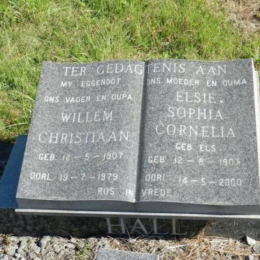 HALL Willem Christiaan 1907-1979 &amp; Elsie Sophia Cornelia ELS 1907-2000