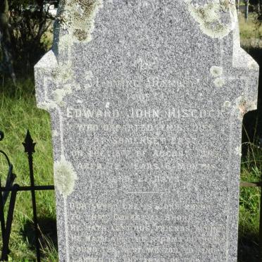 HISCOCK Edward John -1902